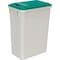 Hardware Resources Green 35 Quart Plastic Waste Container Lid CAN-35LIDG - alternate 2